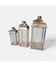 3 Lanternes rose gold