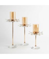 3 bougeoirs MERCURE – Doré...