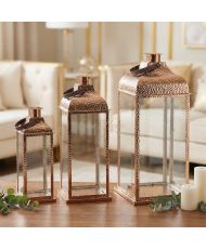 3 lanternes ROSEVELA rose...