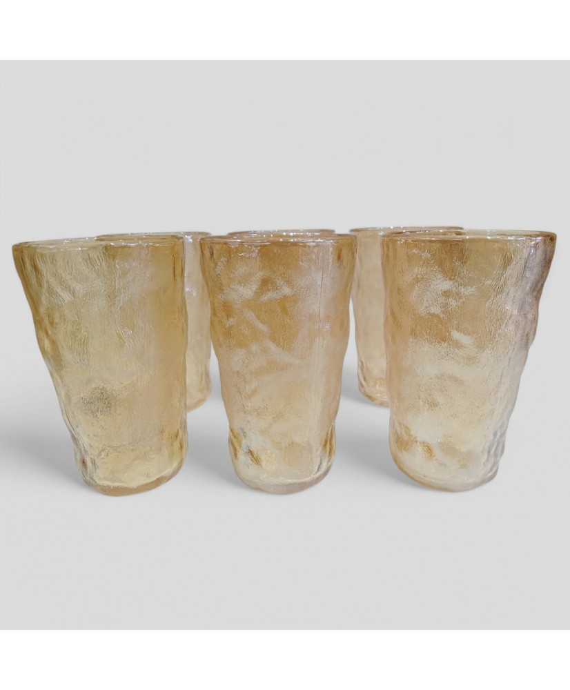 Service 6 verres à eau dorés Service 6 verres à eau dorés