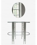 Console métal argent