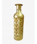 Vase métal doré