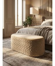 Pouf OLGA – Taupe avec...