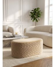 Pouf OLGA – Taupe avec...