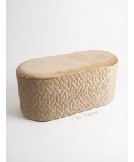 Pouf OLGA – Taupe avec...